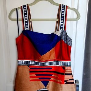 DVF JAKARTA SILK DRESS SIZE 6